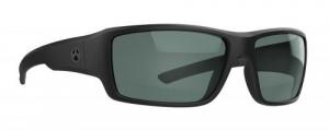 Magpul Ascent Eyewear Scratch Resistant Gray w/Green Mirror Lens Black Frame - MAG1132-1-001-1900