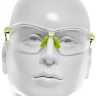 Allen All-In Youth Shooting Glasses Polycarbonate Clear Lens Fluorescent Yellow Frame - 2376