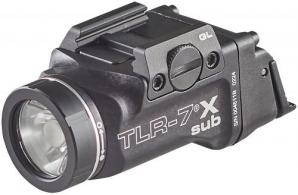 Streamlight TLR-7 X Sub Black Anodized 500 Lumens White LED For Glock 43X MOS/48 MOS/43X/48 - 69400 Streamlight TLR-7 X Sub Black Anodized 500 Lumens White LED For Glock 43X MOS/48 MOS/43X/48 - 69400