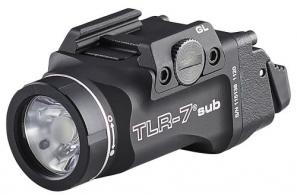 Streamlight TLR-7sub Weapon Light Black 500 Lumens Fits Glock 43XMOS/48MOS