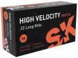 SK High Velocity 22 LR 40 gr High Velocity Match 50 Bx/ 100 Cs - 420137