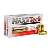 MAXXTech Full Metal Jacket 9MM Ammo 115gr 50 Rounds Box