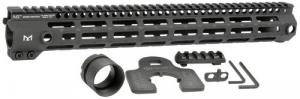 Midwest Industries Tactical G4M Handguard AR-15 Black Hardcoat Anodized Black 15' 6061-T6 Aluminum M-LOK - MIG4M15