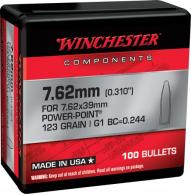Winchester Ammo Centerfire Rifle Reloading 7.62mm .310 123 gr Power-Point (PP) 100 Per Box - WB762P123X