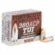 Main product image for Fort Scott Munitions TUI Solid Copper 380 ACP Ammo 95 gr 20 Round Box
