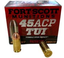 Main product image for Fort Scott Munitions TUI Solid Copper 45 ACP Ammo 180 gr 20 Round Box