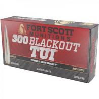 Fort Scott Munitions TUI Solid Copper 300 AAC Blackout Ammo 115 gr 20 Round Box - 300115scv Fort Scott Munitions TUI Solid Copper 300 AAC Blackout Ammo 115 gr 20 Round Box - 300115scv
