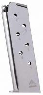 Mec-Gar MGCG4507N Standard Nickel Detachable 7rd 45 ACP for 1911 Government