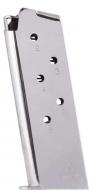 Mec-Gar 1911 45 ACP Colt 1911 Officer 6rd Nickel Detachable - MGCO4506N