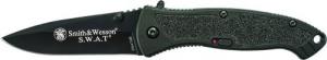 Schrade Smith & Wesson S.W.A.T. 3.20" Folding Black 4034 Stainless Steel Blade Black Aluminum Handle - SWATMBCP Schrade Smith & Wesson S.W.A.T. 3.20" Folding Black 4034 Stainless Steel Blade Black Aluminum Handle - SWATMBCP