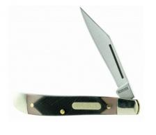 Old Timer Old Timer Pal 2.20" Folding Clip Point Plain 7Cr17MoV High Carbon SS Blade Sawcut Handles With Nickel Silver Bo - 12OTCP