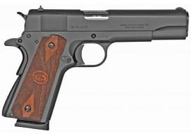 CDLY 1911 .45 ACP 5 Black BROWN CHECKERED GRIPS