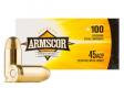 Main product image for Armscor Full Metal Jacket 45 ACP Ammo 100 Round Box