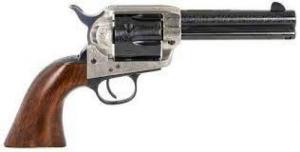 Taylors & Company 1873 Cattleman 357 Mag 6rd 4.75" Coin Finish Coin Finish Photo Engraved Smooth Walnut Grip - 708AWE