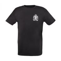 Springfield Armory Springfield Logo Crest Distressed Men's T-Shirt Black Medium Short Sleeve - GEP1656M