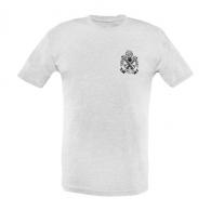 Springfield Armory Springfield Logo Crest Distressed Men's T-Shirt Heather Gray 2XL Short Sleeve