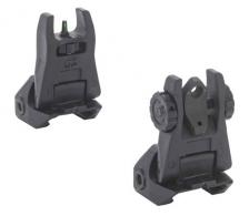 Meprolight FUBS-Flip Backup Sights 2 Dot Rear G/G Black - 404100