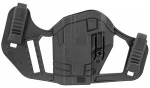 Uncle Mikes Apparition Hip Holster Black Synthetic IWB/OWB S&W M&P Shield 9,40,45 Ambidextrous Hand - 79100 Uncle Mikes Apparition Hip Holster Black Synthetic IWB/OWB S&W M&P Shield 9,40,45 Ambidextrous Hand - 79100