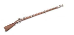 Taylors & Company 1857 Wurttembergischen-Mauser 54 Cal Percussion 39.38" Stainless Round Barrel, Walnut Stock