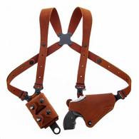 Galco Classic Lite Shoulder System Natural Leather Shoulder S&W J Frame 640 2 1/8" 357 Right Hand - CL2-160