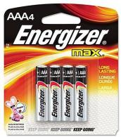 Energizer AAA Max (4) - E92BP-4 Energizer AAA Max (4) - E92BP-4