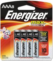 Energizer AAA Max (8) - E92MP-8 Energizer AAA Max (8) - E92MP-8