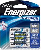 Energizer AAA Ultimate Lithium (4) - L92BBP-4.H3 Energizer AAA Ultimate Lithium (4) - L92BBP-4.H3