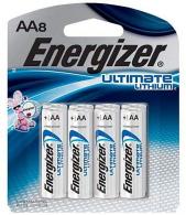 Energizer AA Ultimate Lithium Batteries (8) - L91SBP-8.H3