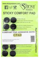 Sticky Holsters COMFORTPADADHESIVE Comfort Pad Adhesive Dots Black Velcro Self-Adhesive - 884