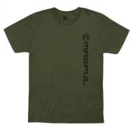 Magpul Vertical Logo T-Shirts Olive Drab Small Short Sleeve - MAG1113-316-S