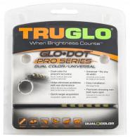 TruGlo GloDot Universal Pro Green/Red Center Fiber Optic Shotgun Sight - TG-TG104D