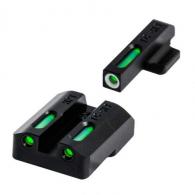 TruGlo TFX 3-Dot Set for 1911 with Novak 270 Front, 500 Rear Fiber Optic Handgun Sight - TRUGLO Novak .270/.500 Front R