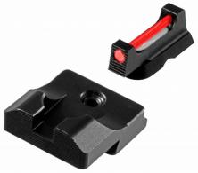 TruGlo TG-TG132CZS Fiber-Optic Pro Square Red Front with Nitride Fortress Finished Frame for CZ 75 Shadow - 311