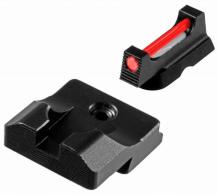 TruGlo TG-TG132WQ Fiber-Optic Pro Square Red Front with Nitride Fortress Finished Frame for Walther Q5 - 311