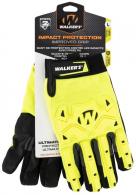 Walker's GWP-SF-HVFFPUIL2-LG Impact Resistance Gloves Yellow/Black Large - GWP-SF-HVFFPUIL2-LG