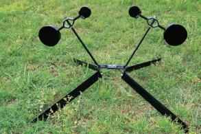 Viking Solutions Dual Spinner Rimfire Target Black AR500 Steel Gong - VKS-VST001 Viking Solutions Dual Spinner Rimfire Target Black AR500 Steel Gong - VKS-VST001