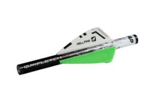 NAP Quikfletch Hellfire White/Green/Green 2 in. 6 pk