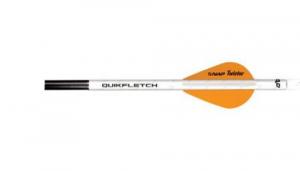 NAP Quikfletch w/Twister Vanes White/Orange 6 pk. - NAP-60-637