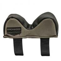 Birchwood Casey UFRB-NRW Universal Front Rest made of Tan Polyester with Black Leather Top & Narrow Design 5" L x 2" W x 2" H Di - BC-UFRB-NRW Birchwood Casey UFRB-NRW Universal Front Rest made of Tan Polyester with Black Leather Top & Narrow Design 5" L x 2" W x 2" H Di - BC-UFRB-NRW