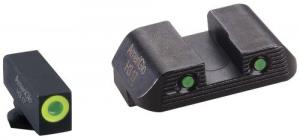 Ameriglo Trooper Set for Glock Green/Black Outline Green Tritium Handgun Sight