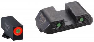 Ameriglo Trooper Set for Glock Orange Outline Green Tritium Handgun Sight - GL823 Ameriglo Trooper Set for Glock Orange Outline Green Tritium Handgun Sight - GL823
