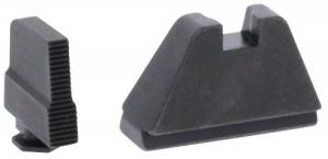 AmeriGlo Tall Suppressor Height Sight 5XL Black Serrated Front Flat Black Rear Black Frame For Glock Except 42 & 43 - GL507 AmeriGlo Tall Suppressor Height Sight 5XL Black Serrated Front Flat Black Rear Black Frame For Glock Except 42 & 43 - GL507