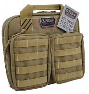 GPS TACTICAL DOUBLE PISTOL CASE -TAN - T1411PCT GPS TACTICAL DOUBLE PISTOL CASE -TAN - T1411PCT