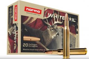 Norma WhiteTail Rifle Ammunition .270 Win 130gr PSP 3084 fps 20/ct - 20169562 Norma WhiteTail Rifle Ammunition .270 Win 130gr PSP 3084 fps 20/ct - 20169562