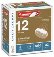Aguila Target Load 12 Gauge Ammo 2.75 1-1/8 oz #8 Shot 1250fps 25 round box Aguila Target Load 12 Gauge Ammo 2.75 1-1/8 oz #8 Shot 1250fps 25 round box