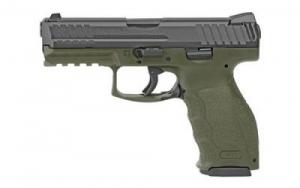 Heckler & Koch H&K VP9 9mm 4.09" 17+1 (2) Green Black Steel Slide Green Interchangeable Backstrap Grip