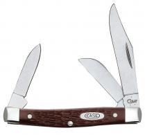 Case Stockman Medium 2.42"/1.58"/1.57" Folding Clip/Sheepfoot/Pen Plain Tru-Sharp SS Blade/Jigged Brown Synthetic Handle - 00106 Case Stockman Medium 2.42"/1.58"/1.57" Folding Clip/Sheepfoot/Pen Plain Tru-Sharp SS Blade/Jigged Brown Synthetic Handle - 00106