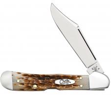 Case CopperLock Mini 2.72" Folding Clip Point Plain Mirror Polished Tru-Sharp SS Blade/Peach Seed Jigged Amber Bone Handle - 00133 Case CopperLock Mini 2.72" Folding Clip Point Plain Mirror Polished Tru-Sharp SS Blade/Peach Seed Jigged Amber Bone Handle - 00133