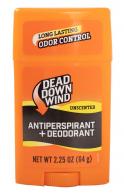 Dead Down Wind Antiperspirant & Deodorant Unscented Scent 2.25 oz Stick - 1230N