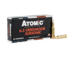 ATOMIC 6.5 CRD 129 HPBT SUBSONIC 20/10 - 00482 ATOMIC 6.5 CRD 129 HPBT SUBSONIC 20/10 - 00482
